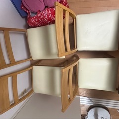 【無料】ニトリ ダイニングテーブル＋イス4脚 まとめての画像