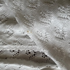 ファミリア　コットン100.%レース編みカーディガン　140㎝の画像