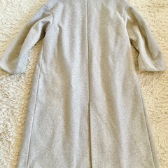 ZARA レディース　グレー ロング　チェスターコートの画像
