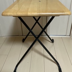 日本製折りたたみテーブル　幅60cm×奥行き45cm×高さ65cmの画像
