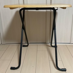 日本製折りたたみテーブル　幅60cm×奥行き45cm×高さ65cmの画像