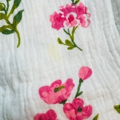 ガーゼ素材の甚平ロンパース　65サイズの画像