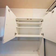 NITORI ニトリ　白　ホワイト　キッチン収納　キャビネット　棚の画像