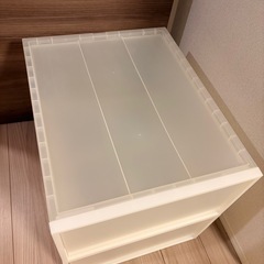 無印　ＰＰクローゼットケース・引出式・大の画像