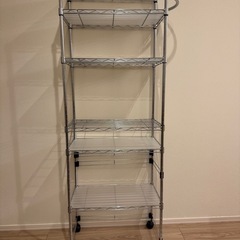 ニトリ スリムワゴン メタルラック スチールラックの画像