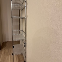 ニトリ スリムワゴン メタルラック スチールラックの画像