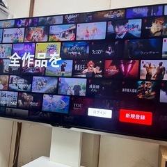 SHARP AQUOS 60インチ 4K 大型液晶テレビ テレビスタンド付き お近くなら運搬相談は可能です。の画像