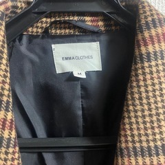 ロングコート ブラウンの画像