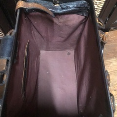 ヴィンテージ 本革 ダレスバッグ ブラウンレザー 中型 ドクターバッグの画像