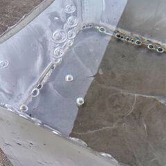 希少！大型（220X220X210㎜）透明ブロックの画像