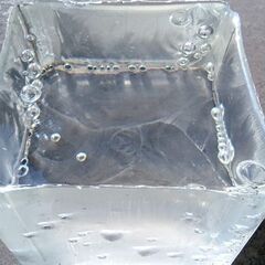 希少！大型（220X220X210㎜）透明ブロックの画像