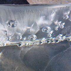 希少！大型（220X220X210㎜）透明ブロックの画像