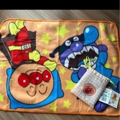 それいけ！アンパンマン プレミアム 巾着付きブランケットの画像