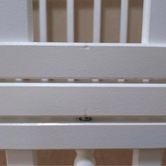 KATOJI ミニベビーベッド　折りたたみ　ホワイトの画像