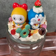 ドラえもん&ドラミちゃん　ガラスキャニスターの画像