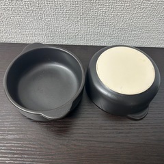 10セット　ココット風　両手付きの陶磁器製小鉢の画像