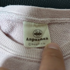 アンパンマン ガール 長袖トレーナー ピンク 100cmの画像