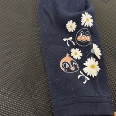 ベビー レギンス パンツ ネイビー 100cm アンパンマン 花柄の画像