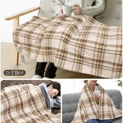 【新品】洗える電気毛布 膝掛けの画像