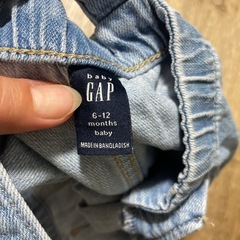 GAP つなぎ デニム 70サイズ ライトブルーの画像