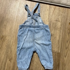 GAP つなぎ デニム 70サイズ ライトブルーの画像