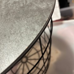 大理石風　収納　サイドテーブル　椅子の画像