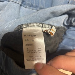 大きいサイズの店で買った3Lのジーンズ風パンツ(取り引き予定者と連絡がつかなくなったため値下げしました。)
の画像