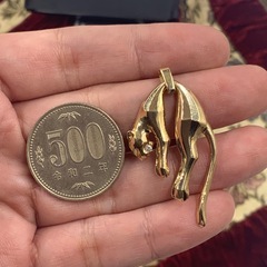 K18 パンサートップ　ペンダントトップ　6g ダイヤの画像