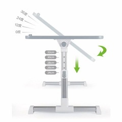 パソコン スタンド パソコンデスク テーブル 机上 ノートパソコン台 折りたたみ ベッドテーブル pcstandの画像