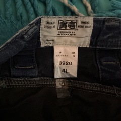 寅壱デニムパンツ👖 4L 8920 中古品の画像