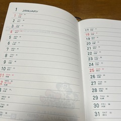 2026 スケジュール帳の画像