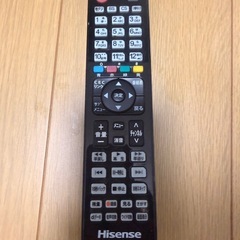 動作品】Hisense 43型テレビ HJ43K3120 2017年製 リモコン付 直接受け渡しの画像