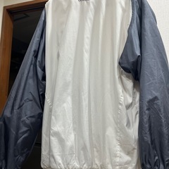 adidas ジャケット ホワイト グレー XOの画像