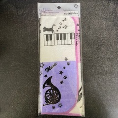 ミニタオル　ミュージック　猫の画像