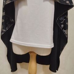 ストール　ブラック×シルバーの画像