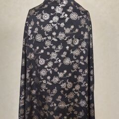 ストール　ブラック×シルバーの画像