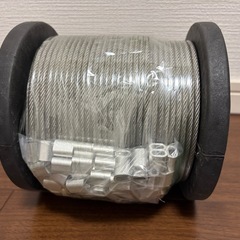 ステンレスワイヤー100m   スリーブ100個　SUS304の画像