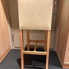 処分価格！ベージュ　レザー張　 カウンターチェア6脚セットの画像