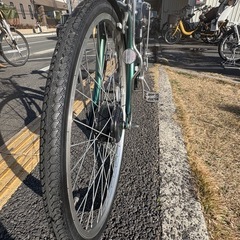 中古24インチブリヂストンベルト式電動アシスト自転車　B400 大阪の画像