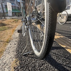 中古24インチブリヂストンベルト式電動アシスト自転車　B400 大阪の画像