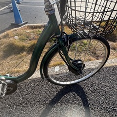 中古24インチブリヂストンベルト式電動アシスト自転車　B400 大阪の画像