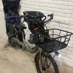 美品🌸室内保管🌸 🌈パナソニック ギュットアニーズ子供乗せ電動自転車30の画像