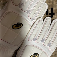 野球アシックス走塁用手袋両手　未使用Mサイズの画像