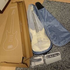 【新品・未使用品】ENYA エンヤ Inspire  Ivory 次世代アンプ内蔵エレキギター ギグケース・フットペダル付属の画像