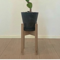 テーブルと鉢スタンドの画像