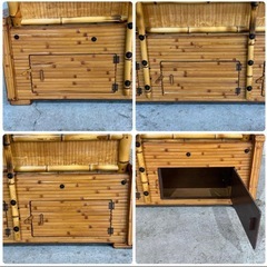 ✿伝統工芸✿ 和風竹家具 “梅里竹芸” 3人掛けソファ アジアン家具　長椅子の画像