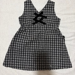 アプレレクール　ツイードジャンパースカート　90-100サイズ　おまけトップス付の画像