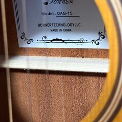 Donner アコースティックギター DAG-1S サンバースト 美品 初心者向けの画像