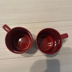 ニトリ　　マグカップ　　赤　クリスマス　冬の画像