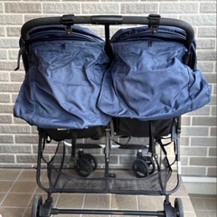 ココロンツイン　横型　二人乗り　ベビーカー　双子用　２人乗りの画像
